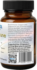 Nutricel Supplements Blue Immune 60 Cápsulas - Fórmula Nootrópica con Azul de Metileno USP