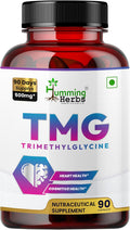 Humming Herbs TMG Suplemento de Trimetilglicina 500 mg – 90 Cápsulas Veganas | Encapsulación Microcristalina para Mayor Biodisponibilidad | Donante de Metilo para el Apoyo del Corazón, Cerebro y Homocisteína