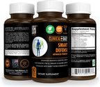 CLINICAL DAILY Smart Defense Mega Spore Probiotic - Probiótico de Esporas con Bacillus Subtilis y Lactobacillus Plantarum - 60 Cápsulas Veganas