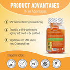 Vitamin C Gummies 250mg – 60 Gomitas con Sabor a Naranja para Adultos, Veganas, Sin Gluten