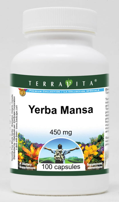 Yerba Mansa - 450 mg (100 Cápsulas, 3 Paquetes) - Terravita – Image 1