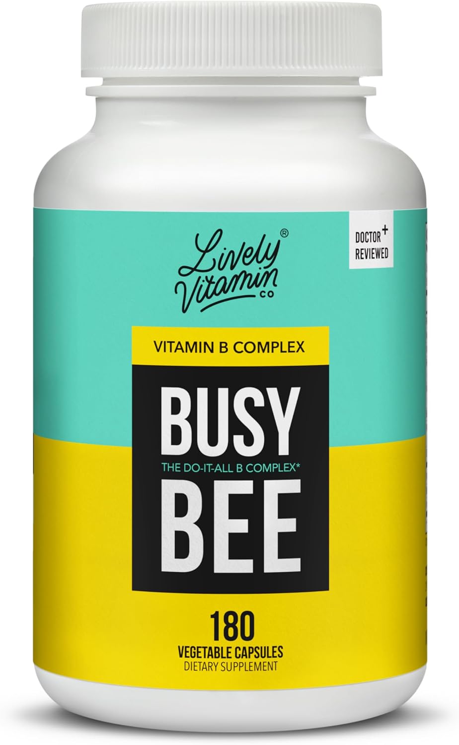 Busy Bee - Complejo B con Colina - 180 Cápsulas Veganas