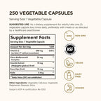 Solgar Ester-C Plus 500 mg Vitamina C (Complejo Ascorbato) - 250 Cápsulas Vegetales