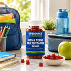 LifeSource Vitamins Multivitamínico en Gominolas para Niños y Adolescentes - 90 Gominolas - Suministro para 45 Días - Sabor Natural