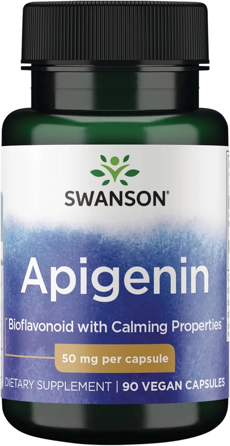 Swanson Apigenin – 90 Cápsulas, 50 mg