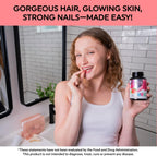 LIVS Biotin Gummies 10000 mcg - Gominolas de Biotina para Cabello, Piel y Uñas - Sabor Natural a Uva - Vegano, Sin Gluten - 90 Unidades