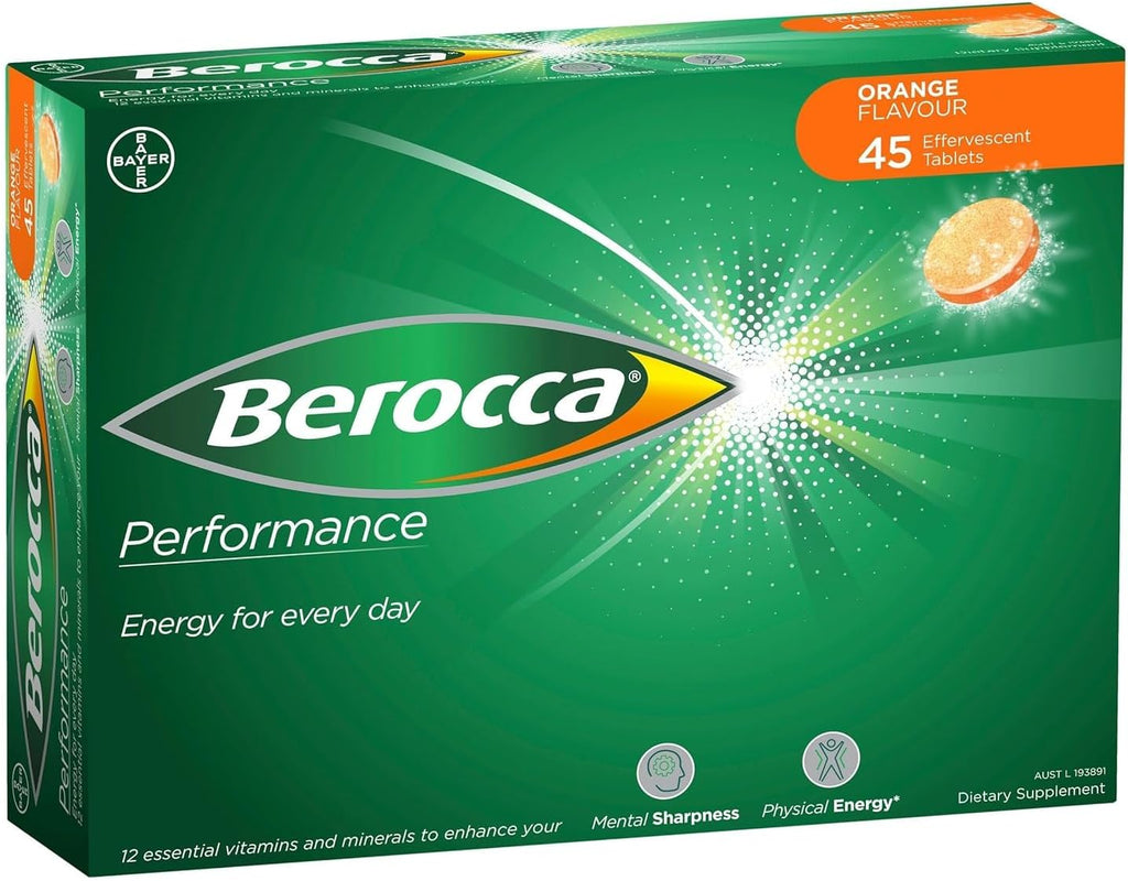 Berocca Orange Comprimidos Efervescentes - 45 unidades