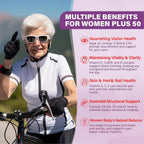 Gominolas Multivitamínicas para Mujeres 50+ con Omega 3, Coenzima Q10, Hierro, Calcio - Pack de 2