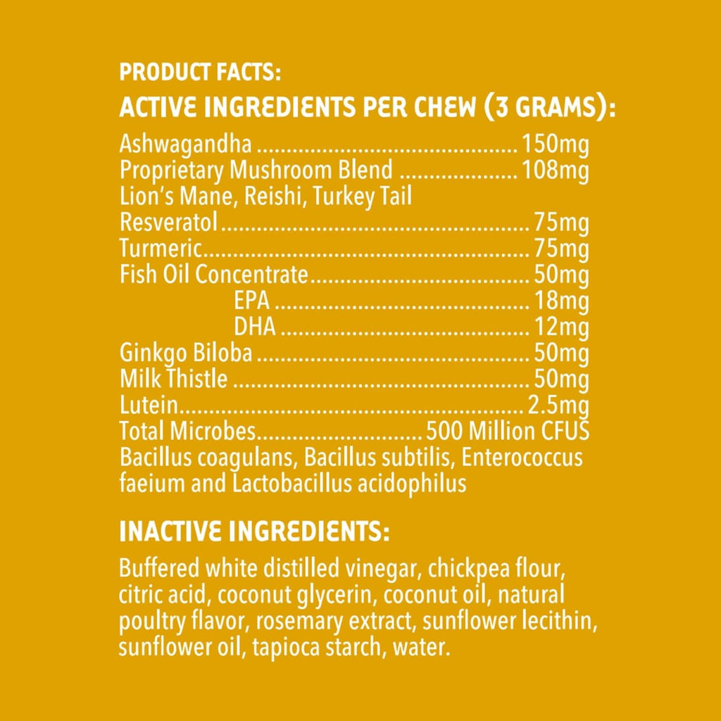 iHeartDogs Senior Super 7 Multivitamínico Diario para Perros - 7-en-1