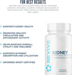 Revive MD Kidney Support – Complemento para la Función Renal (135 Cápsulas Vegetales)