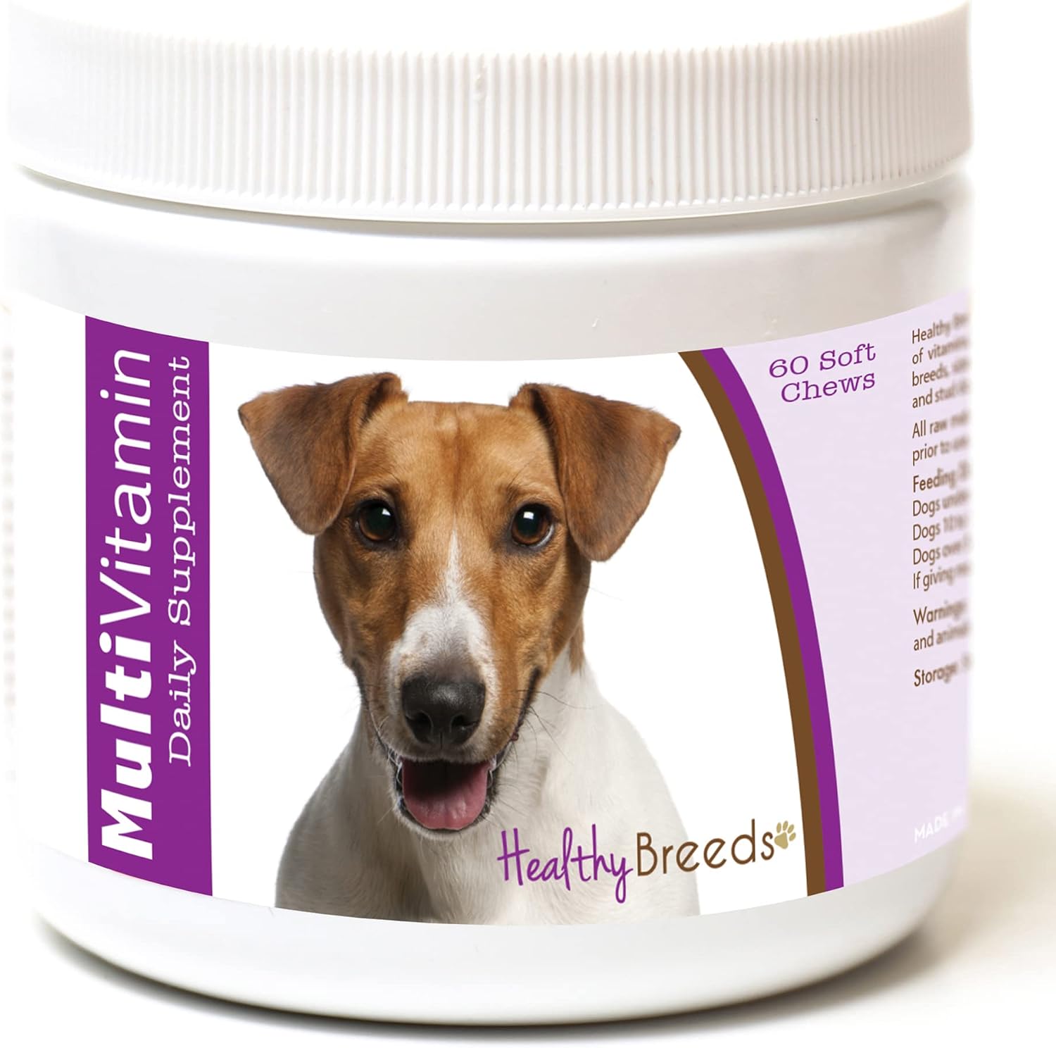 Healthy Breeds Multivitamínico para Perros Jack Russell Terrier - 60 Masticables Blandos