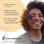 Master Supplements Probiotic Gut Reset 30 Días - Incluye Theralac, TruBifido y TruFlora