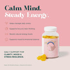 MAKE TIME Rhodiola Gummies para Mujeres - Apoyo Cerebral y Estrés - 30 Gomitas Sin Azúcar