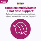 Centrum Menopausia Apoyo Sofocos Multivitamínico Completo con geniVida, 30 Comprimidos