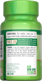 Nature's Truth Folic Acid 800 mcg | 250 Tablets | Vegan, Gluten Free