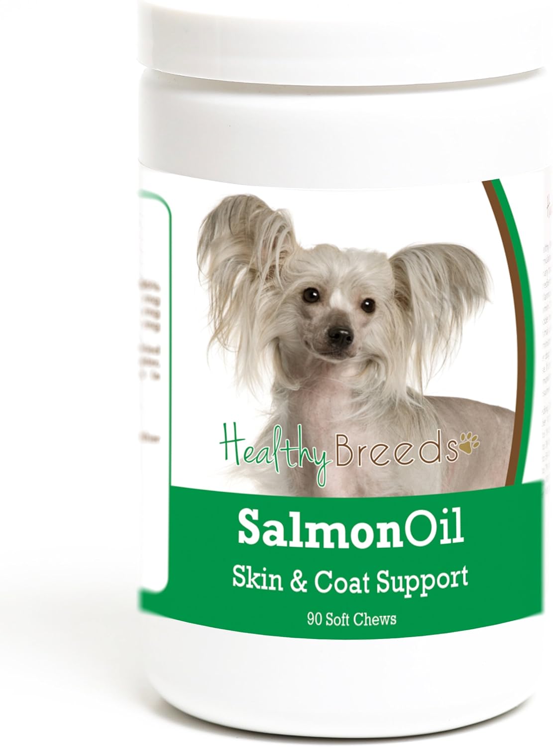 Healthy Breeds Chinese Crested Salmon Oil – Piel y pelaje: El EPA y el DHA contribuyen a mantener una barrera – Image 1