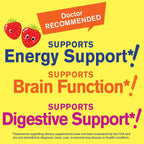 WellYeah Complejo B Infantil Gomitas Sin Azúcar con Vitamina C y Ácido Fólico - Sabor Fresa - 60 unidades