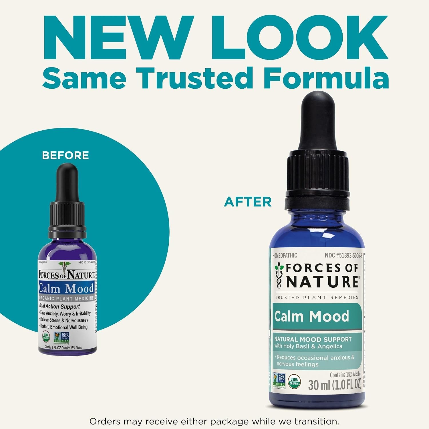 Forces of Nature Calm Mood, Medicina Homeopática Orgánica (30 ml)