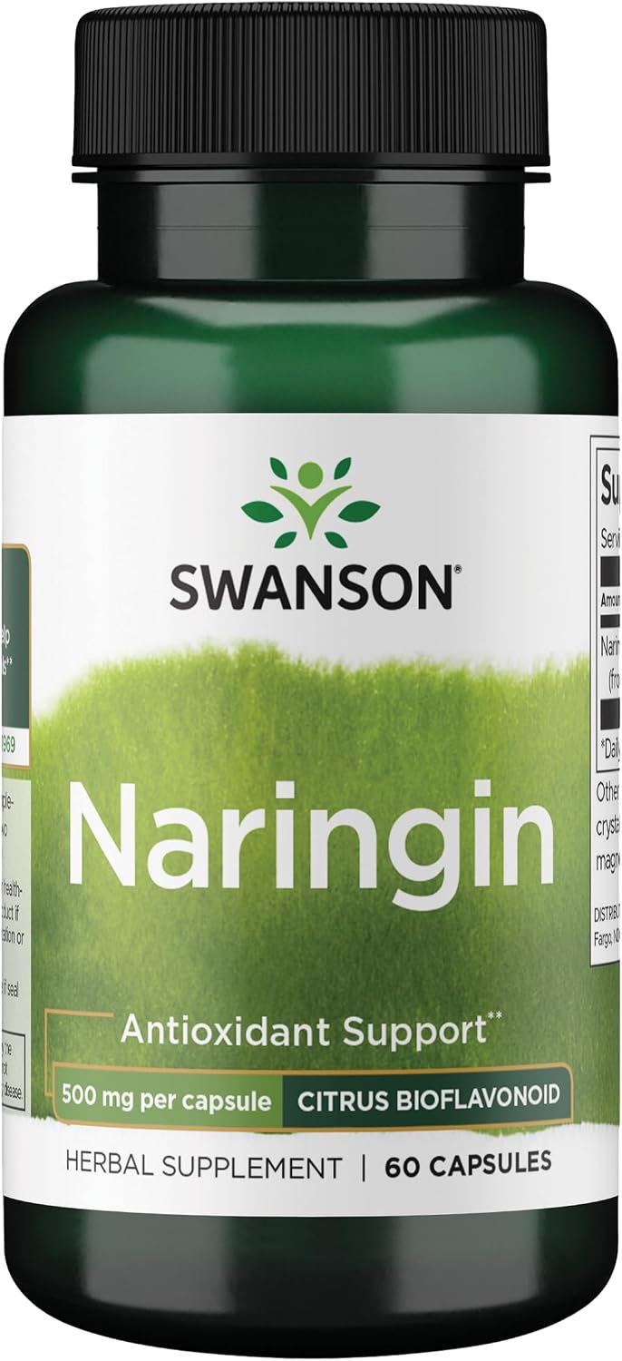 Swanson Naringina Bioflavonoide Cítrico 500 mg, 60 Cápsulas