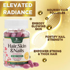 Biotina 5000mcg por dosis - Complejo con Colágeno, Aceite de Argán y Ácido Hialurónico - Suplemento de Belleza para Mujeres y Hombres - 60 Cápsulas Blandas
