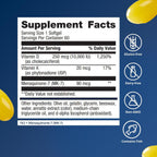 Metagenics Vitamina D3 y K2 10.000 UI con MK-7 – 60 Cápsulas Blandas