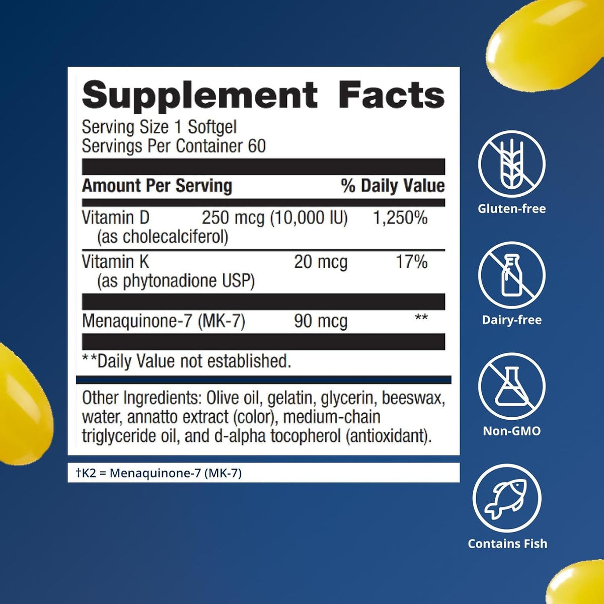 Metagenics Vitamina D3 y K2 10.000 UI con – La vitamina D contribuye a la absorción y utilización normal del – Image 5