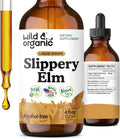 Wild & Organic Slippery Elm Liquid Drops - Apoyo Digestivo, Pulmonar y para la Mujer - 118 ml