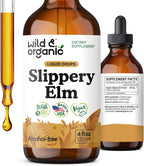 Wild & Organic Slippery Elm Liquid Drops - Apoyo Digestivo, Pulmonar y para la Mujer - 118 ml