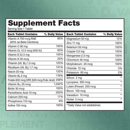 Kirkland Signature Mature Multi 50+ – Vitamina D: contribuye al funcionamiento normal del sistema inmunitario y al – Image 2