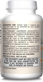 Jarrow Formulas Lactoferrina 250 mg - 30 Cápsulas - Apoyo Inmunitario y Absorción de Hierro