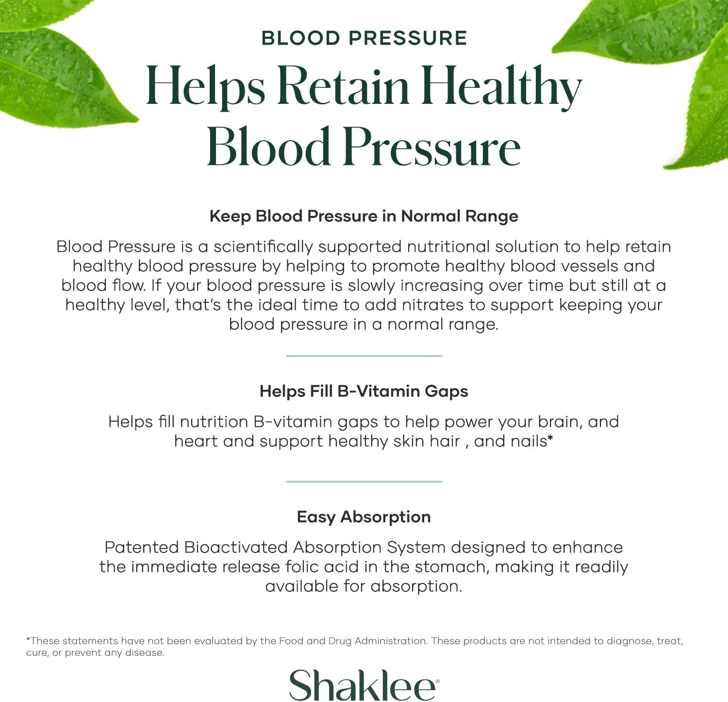 Shaklee Tensión Arterial – 60 comprimidos