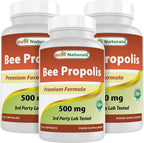 Best Naturals Propóleo de Abeja 500 mg, 120 Cápsulas