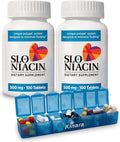 Slo-Niacin Niacina 500mg de Liberación Lenta - Sin Flush - 200 Comprimidos