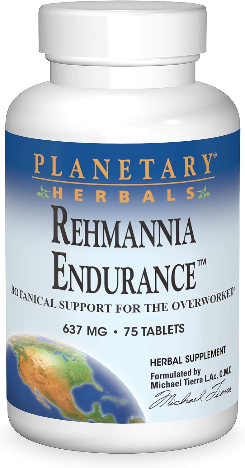 Planetary Herbals Rehmannia Endurance Comprimidos, 75 Comprimidos