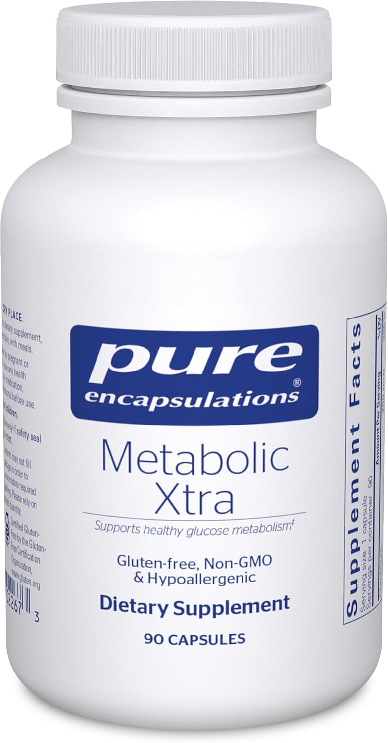Pure Encapsulations Metabolic Xtra | Suplemento para apoyar el metabolismo de los hidratos de carbono y la homeostasis* | 90 Cápsulas