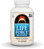 Life Force Multiple Sin Hierro - Multivitamínico de Alta Potencia con Vitaminas, Minerales y Antioxidantes - 180 Cápsulas