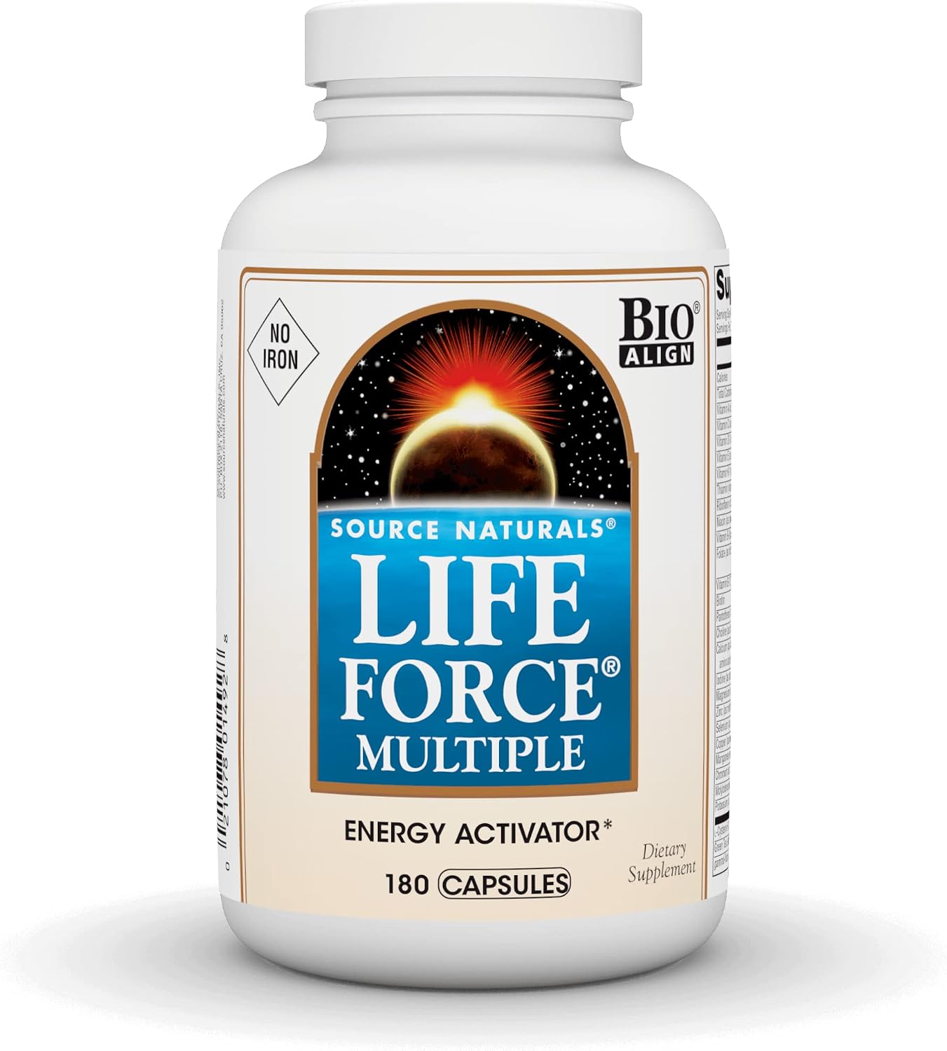 Life Force Multiple Sin Hierro - Multivitamínico de Alta Potencia con Vitaminas, Minerales y Antioxidantes - 180 Cápsulas