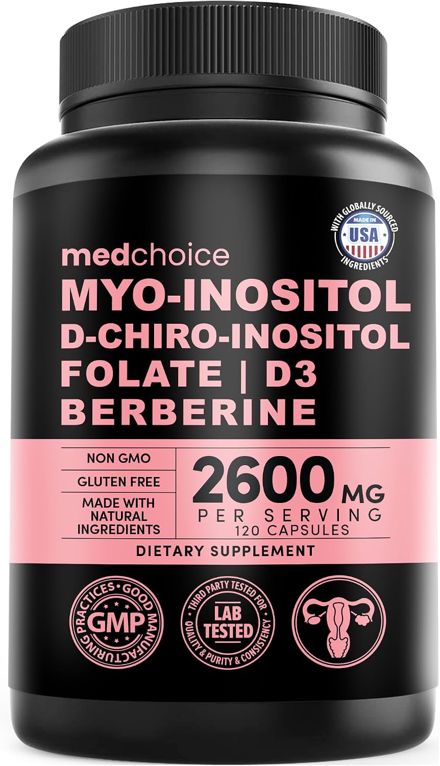 Complejo Inositol 14-en-1 Mujer – 40:1 Myo & D-Chiro con Folato, Vitamina D3, Zinc, Magnesio y Botánicos – 120 Cápsulas (Pack de 4)