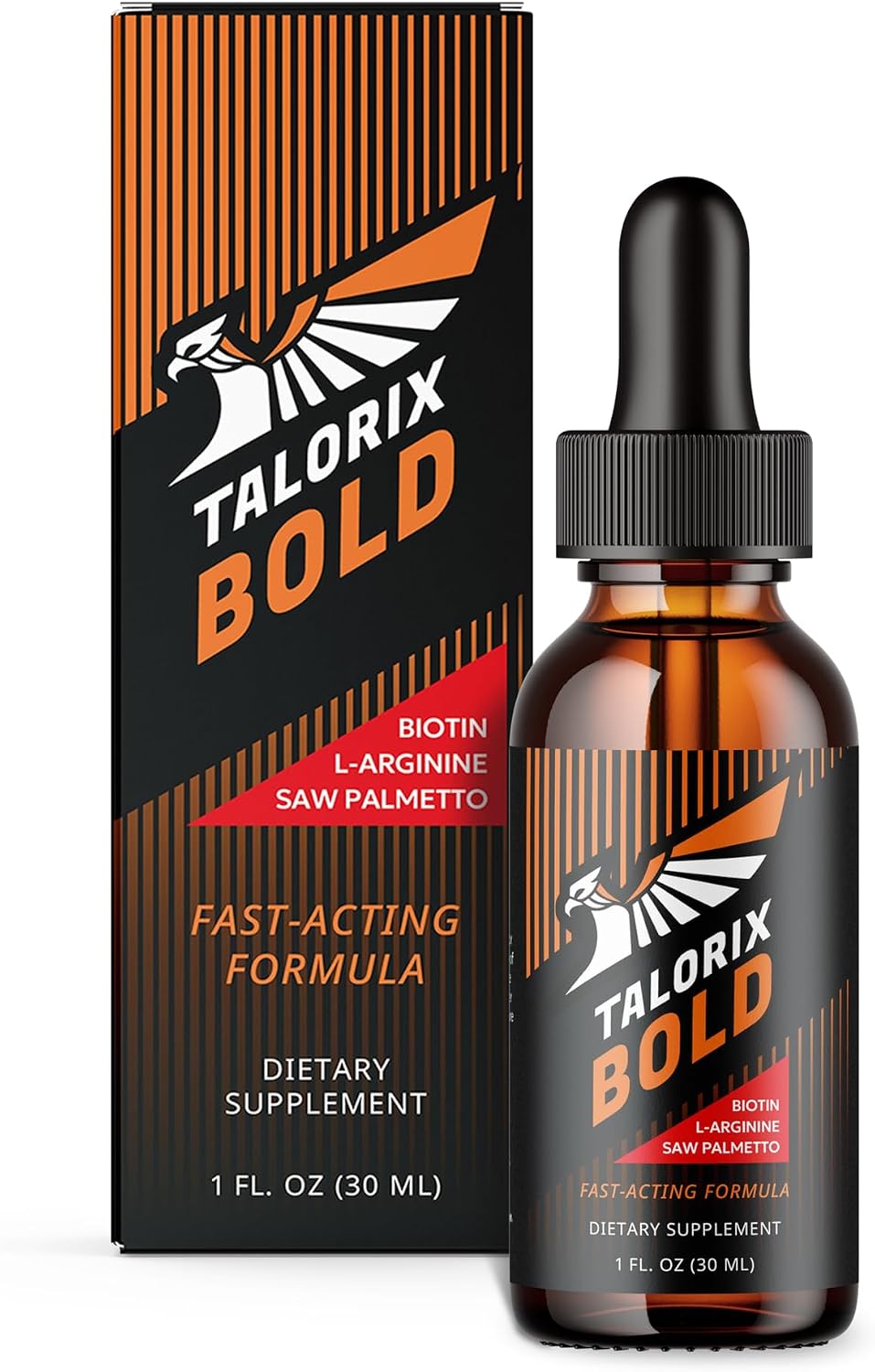 Bold Gotas de Vitaminas para Hombres - Biotina, Saw Palmetto y L-Arginina