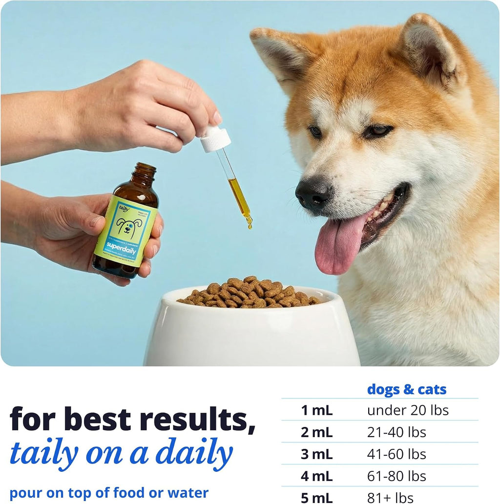 Taily Multivitamin with Liquid Collagen – 12-in-1 Super Daily Formula para Perros y Gatos