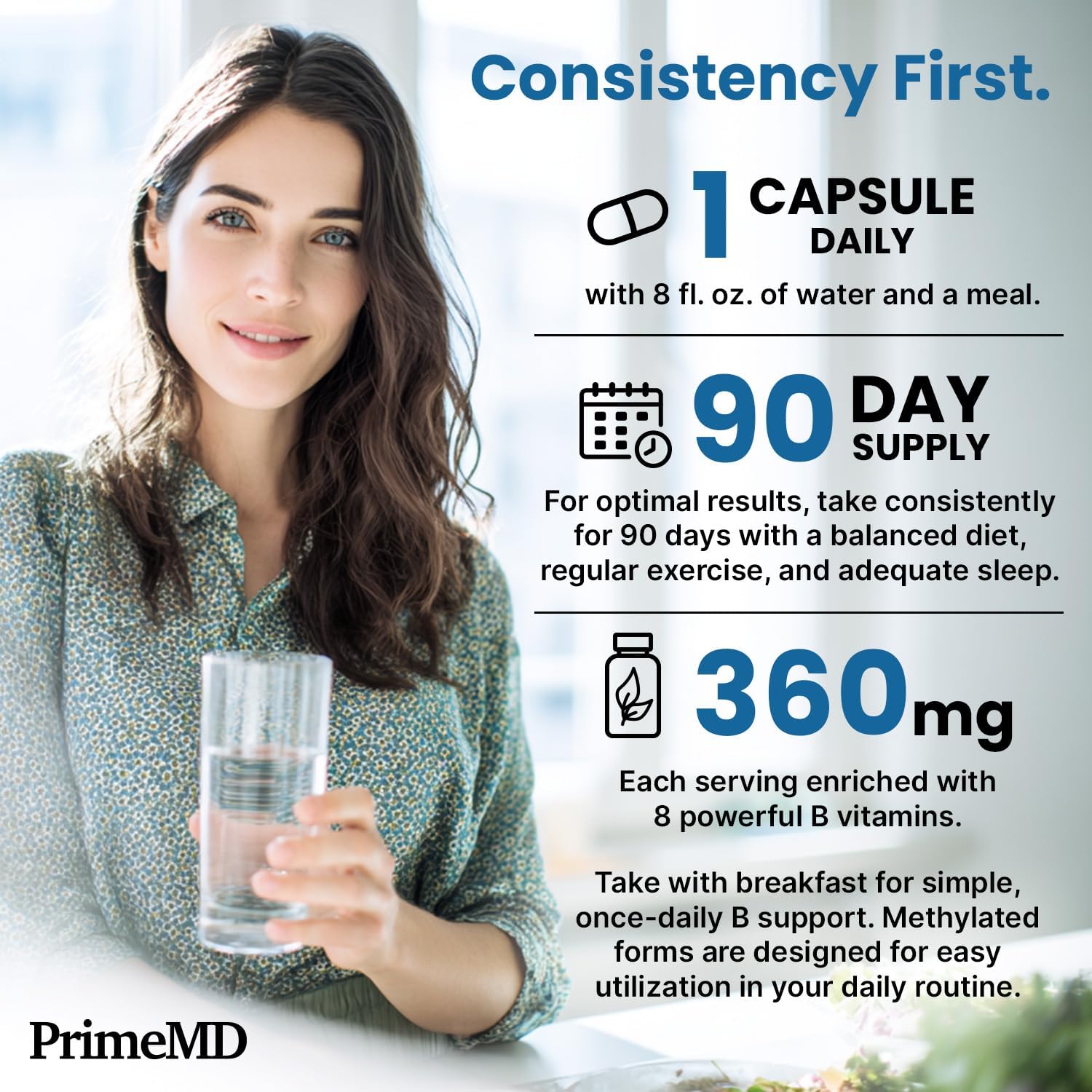 Complejo B Metilado con B12 Metilcobalamina y Metilfolato 1000 mcg - Complejo B Premium para Energía y Función Cognitiva - Multivitamínico Metilado (270 porciones, Paquete de 3)