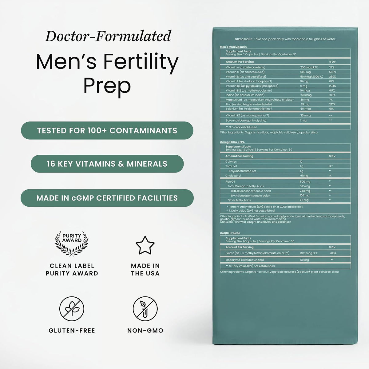 Perelel Men's Multi Support Pack - – Apoyo integral: Cada sobre aporta una mezcla de nutrientes seleccionados para – Image 2