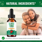 Gluco Tonic Drops - Fórmula Líquida de Apoyo Sanguíneo, Alta Potencia, 1 Pack