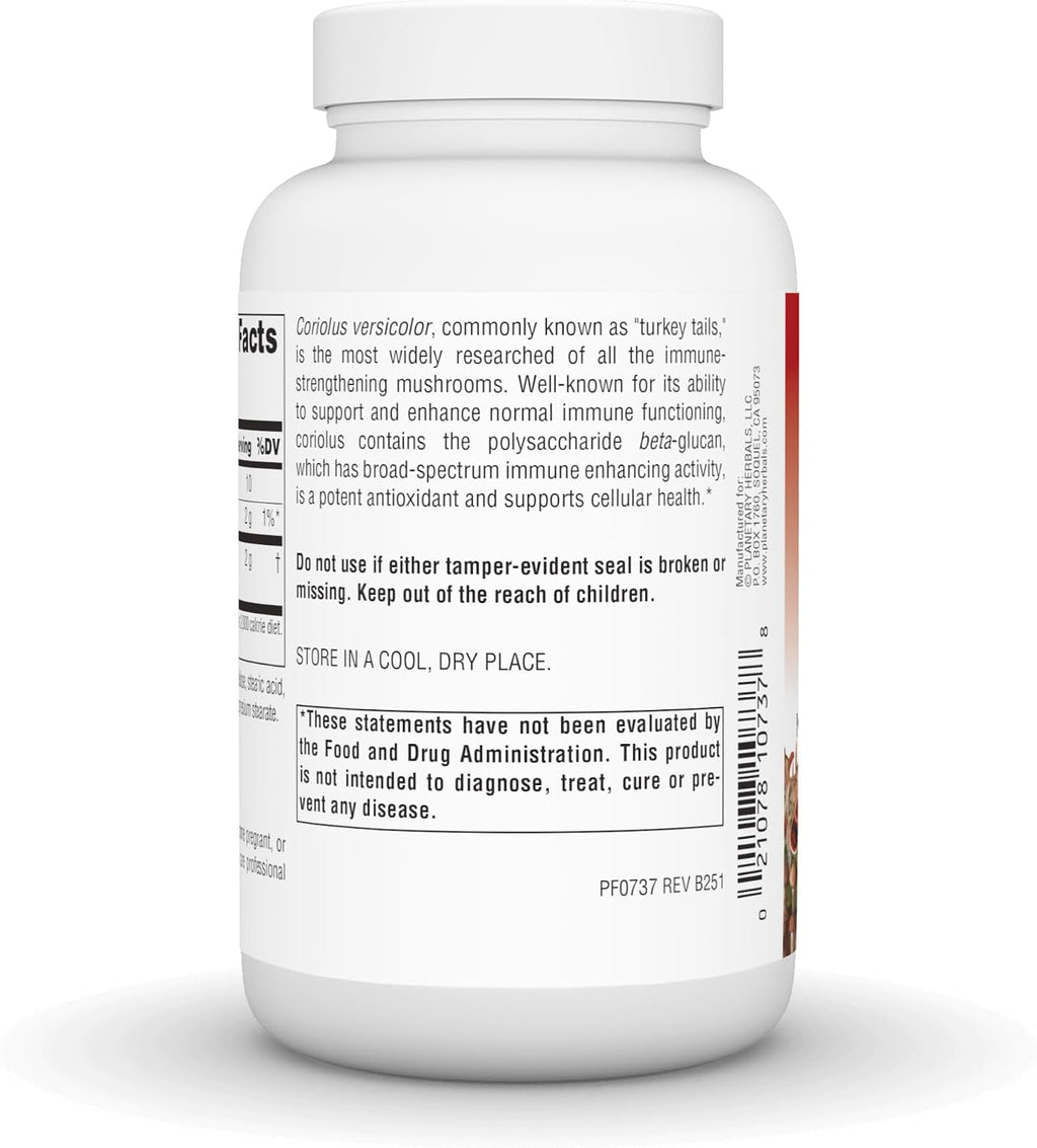 Planetary Herbals Coriolus Full Spectrum 1000mg - 90 Comprimidos
