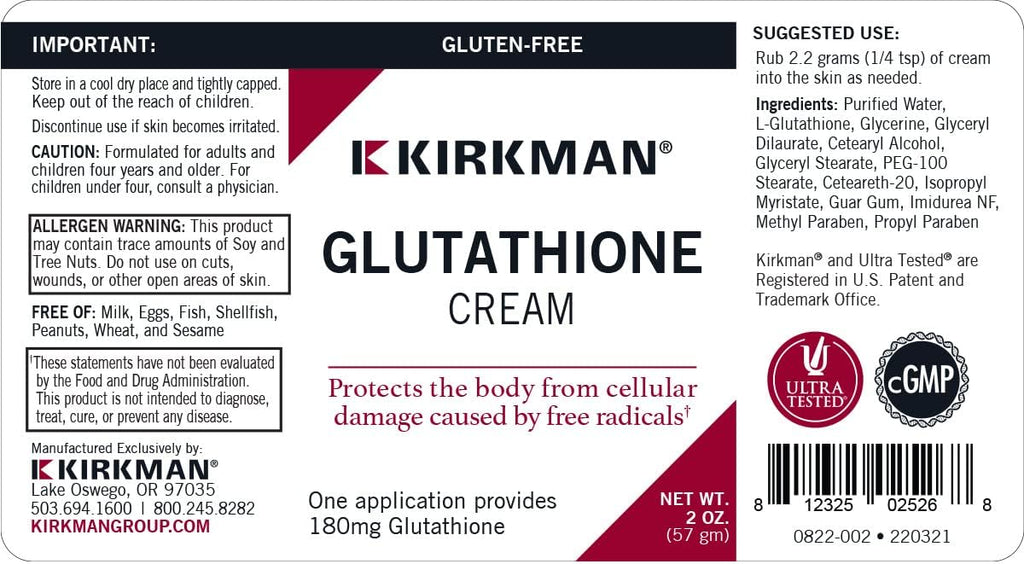 Kirkman - Crema de Glutatión