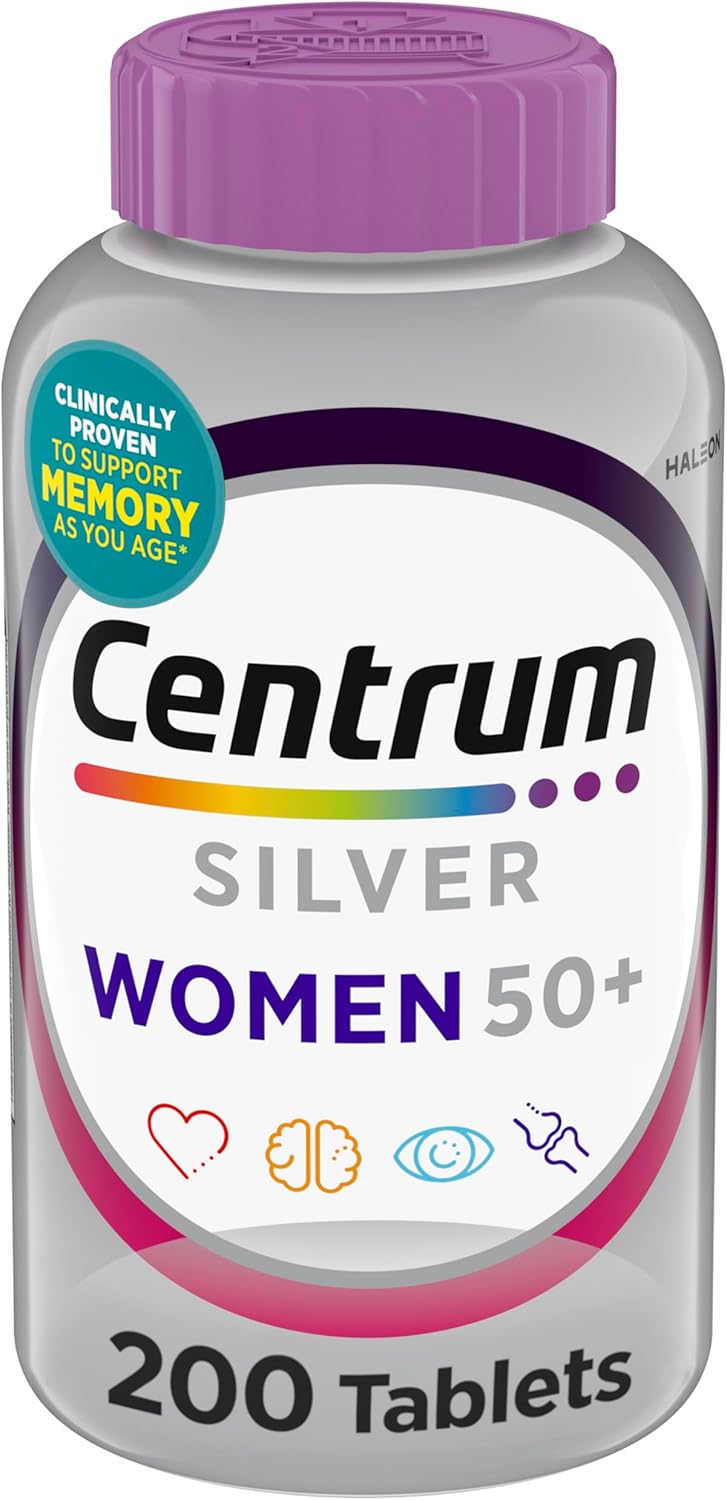 Centrum Silver Women Multivitamínico para Mujeres 50+ - 200 Comprimidos