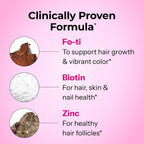 HUM Hair Strong - Suplemento para el Cabello con Biotina, Zinc y Vitaminas B12, 30 Cápsulas Veganas