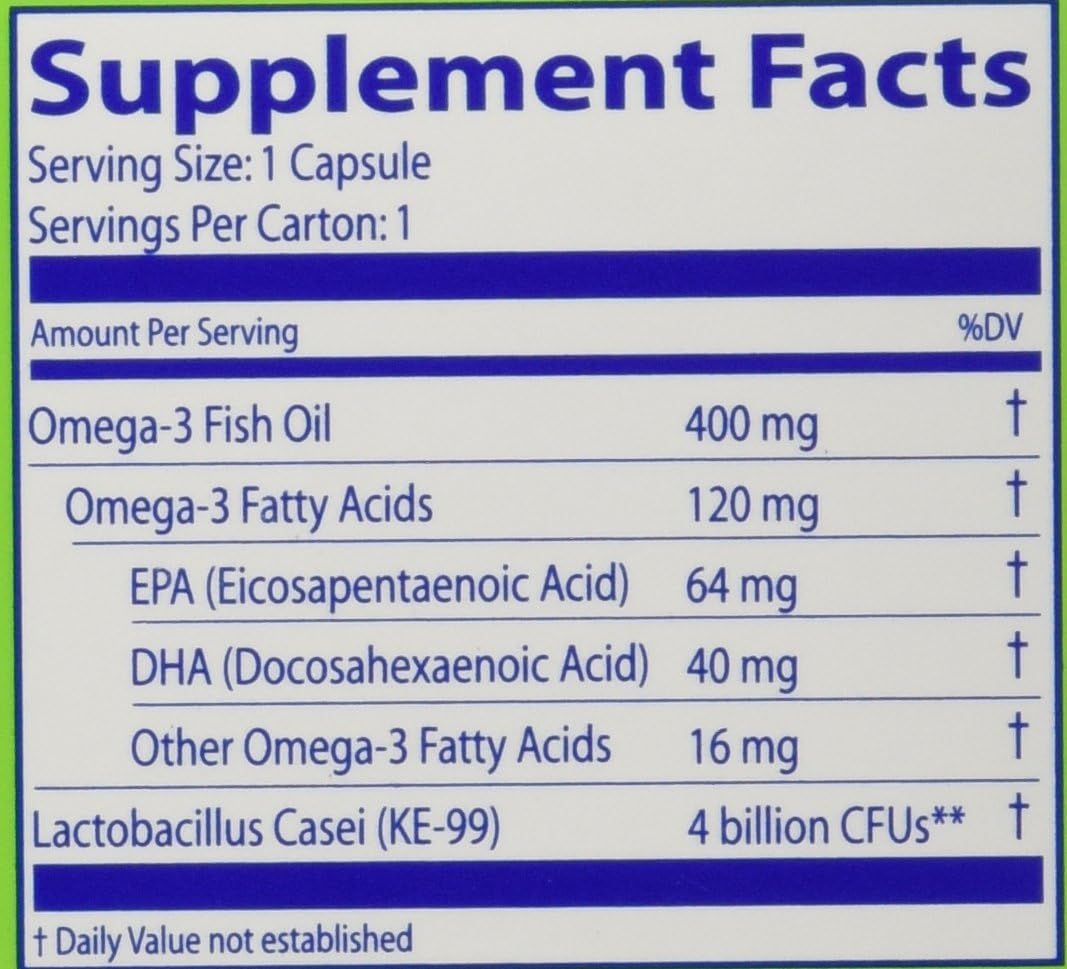 Restora Probiotic with Omega 3 and Strain KE-99
