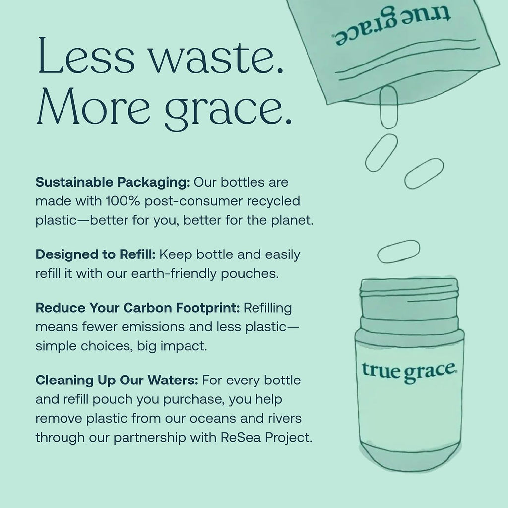 True Grace One Daily Women’s Multivitamin 40+ - Multivitamínico diario con minerales fermentados, adaptógenos y hongos orgánicos - 30 comprimidos veganos
