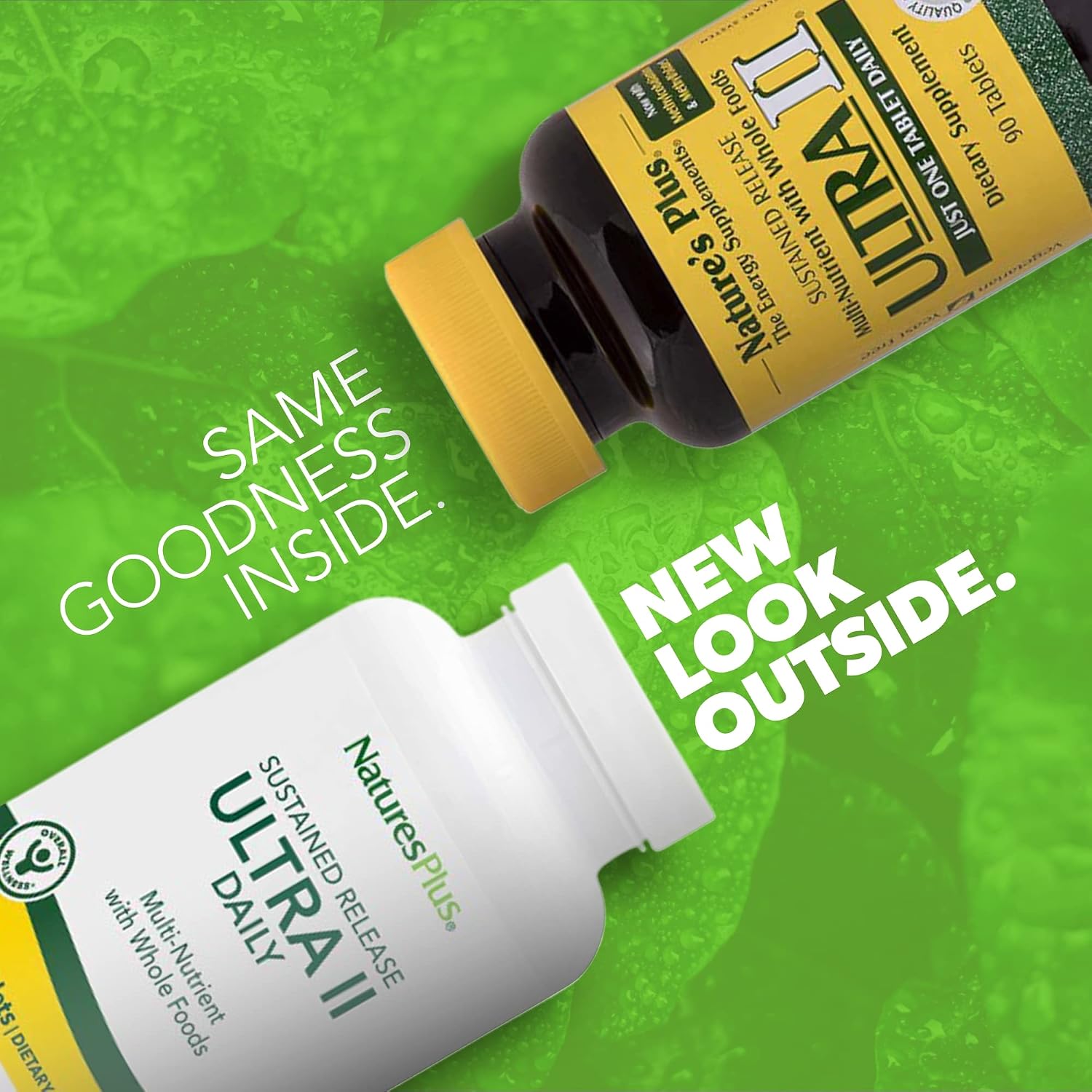 NaturesPlus Ultra II Daily - 90 Comprimidos - Multivitamínico con Alimentos Integrales para el Bienestar General - Apoya la Energía y la Salud Inmunológica - Liberación Sostenida
